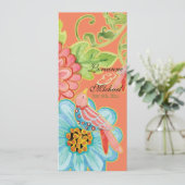 楽園愛鳥3の花のモダンな結婚式メニュー メニュー (スタンド正面)