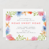 楽園花新しい家のAnnoucement 案内状 (正面/裏面)