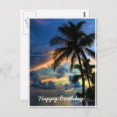 楽園… バースデー・カード ポストカード (正面/裏面)