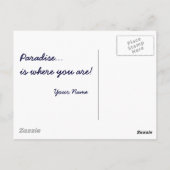 楽園… バースデー・カード ポストカード (裏面)