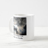 楽天主義のマグ コーヒーマグカップ (正面左)