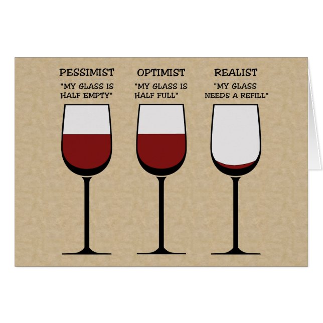 楽天家の厭世家および現実主義者の驚き (正面横)