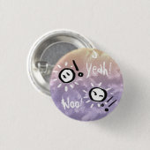 楽天的いボタン 缶バッジ (正面&裏面)