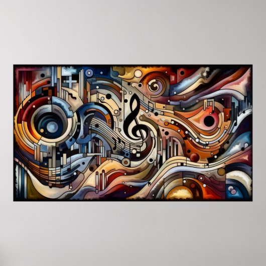 楽曲 – 歌詞抽象芸術01 ポスター (正面)