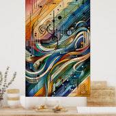 楽曲 – 歌詞抽象芸術09 ポスター (キッチン)