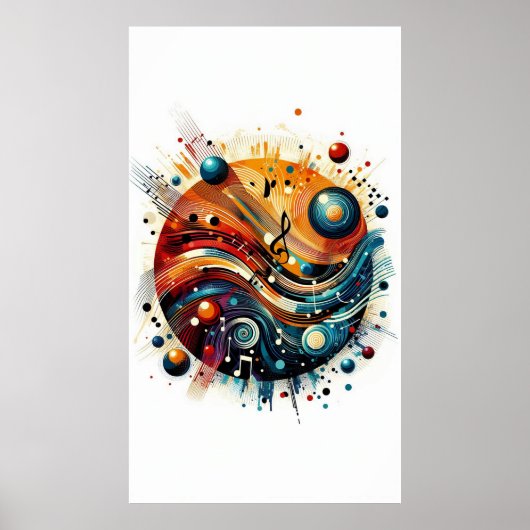 楽曲 – 歌詞抽象芸術10 ポスター (正面)