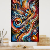 楽曲 – 歌詞抽象芸術12 ポスター (キッチン)