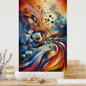 楽曲 – 歌詞抽象芸術13 ポスター (キッチン)