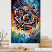 楽曲 – 歌詞抽象芸術17 ポスター (キッチン)