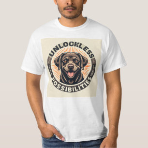 楽観主義と無限の可能性を象徴する犬 Tシャツ