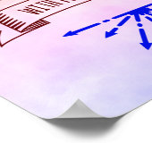 楽観主義のサインで毎日感動的開始 – ポスター (角)