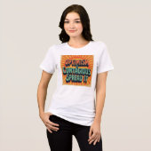楽観主義は伝染する トライブレンドＴシャツ (正面全面)