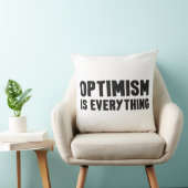 楽観主義は全感動的引用文 クッション (椅子)