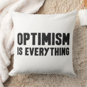 楽観主義は全感動的引用文 クッション (ブランケット)