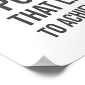 楽観主義は力であるやる気を起こさせる- 感動的 ポスター (角)