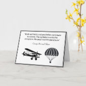 楽観主義ペシミスト引用文ジョージ・バーナード・ショー カード (黄色い花)