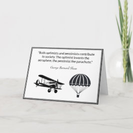 楽観主義ペシミスト引用文ジョージ・バーナード・ショー カード
