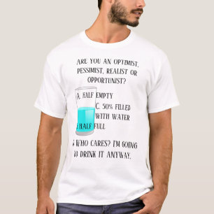 楽観主義ペシミスト·リアリスト·オポチュニスおもしろいト Tシャツ