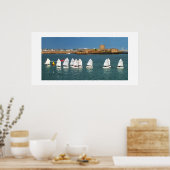 楽観主義ボートの列 ポスター (キッチン)