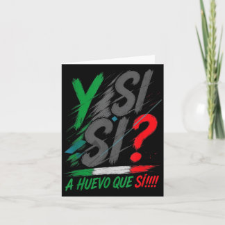 楽観的なスペイン語 Y Si Sí メキシコ メキシコ人 カード