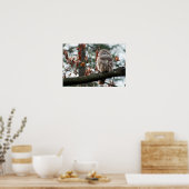 楽観的なフクロウ ポスター (キッチン)