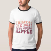 楽観的な結果グラフィックT型 Tシャツ (正面)