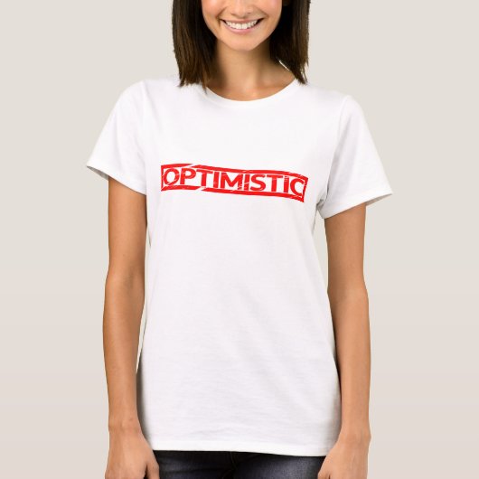 楽観的スタンプ Tシャツ (正面)