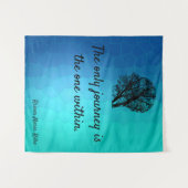 楽観的メやる気を起こさせる感動的ッセージ タペストリー (正面(横))