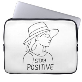 楽観的前向きで強さを保つ ラップトップスリーブ