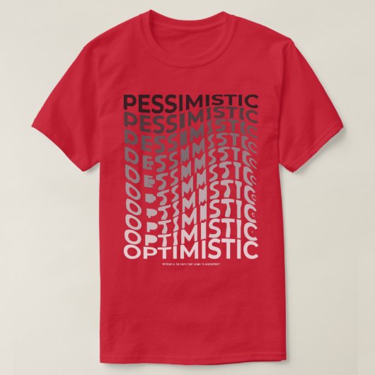 楽観的 Tシャツ (デザイン正面)