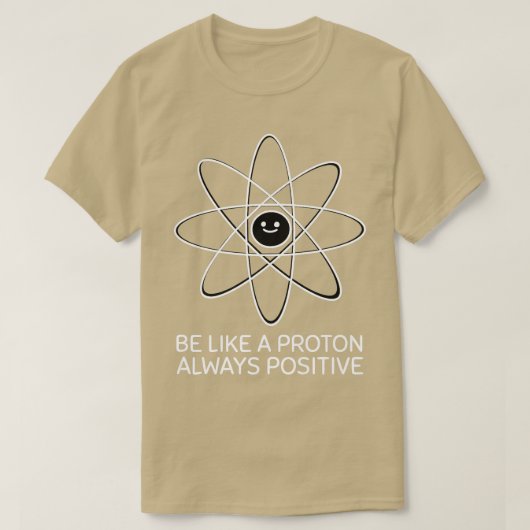 楽観科学先生科学おもしろい愛好家ギーク Tシャツ (デザイン正面)