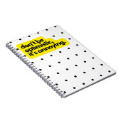 楽観視するな、おもしろいことわざノート ノートブック (右側)