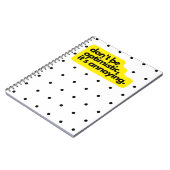 楽観視するな、おもしろいことわざノート ノートブック (左側)