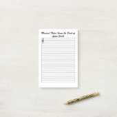 楽譜が並んだ ポストイット (デスク上)