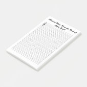 楽譜が並んだ ポストイット (アングル)