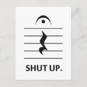 楽譜で黙れ ポストカード (正面)