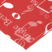 楽譜とシンボル、クリスマスキャロル テーブルクロス (アングル)