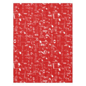 楽譜とシンボル、クリスマスキャロル テーブルクロス (正面)