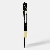 楽譜とピアノ鍵ブラックと金ゴールド Case-Mate iPhoneケース (裏面 / 左)