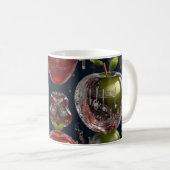 楽譜とミュージカル楽器3Dアート コーヒーマグカップ (正面右)