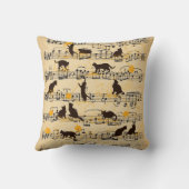 楽譜と子猫 クッション (裏面)