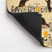 楽譜と子猫 マウスパッド (コーナー)