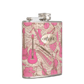 楽譜と楽器ピンク/アイボリーID481 フラスク (右)