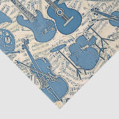 楽譜と楽器ブルー/アイボリーID481 薄葉紙 (詳細)