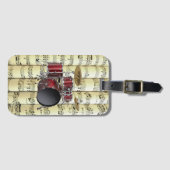 楽譜に転が付けるドラム ラゲッジタグ (正面横)