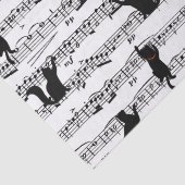 楽譜に黒い猫たち 薄葉紙 (詳細)