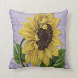 楽譜のかわいらしいヒマワリ クッション