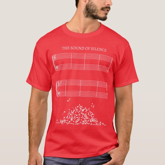 楽譜のないシート Musiche Sound Of Tシャツ (正面)