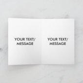 楽譜のカスタムな挨拶状のピッコロ カード (内部)