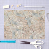 楽譜のティッシュまたはデコページ紙コラージュ 薄葉紙 (クラフト)